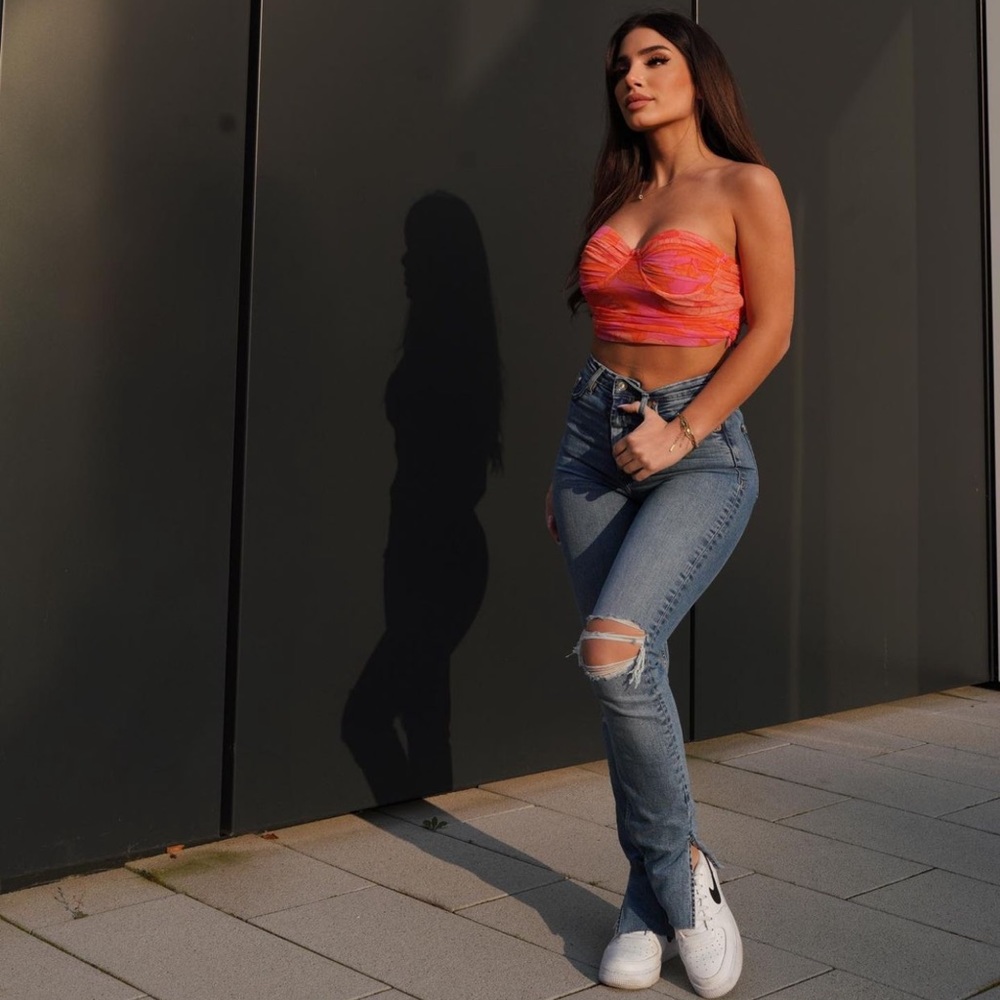 ZARA BLOGGERS FAV CORSET TULLE TOP - Picture 10 of 10